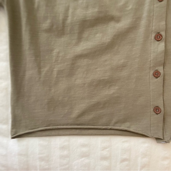 Chelsea & Violet Green Oversized Boho Bell Sleeved Top - Picture 8 of 13